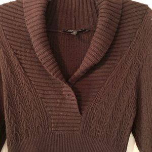 BCBGMAXAZRIA Fitted Brown Dress  Size Large  Looks Great On  EUC